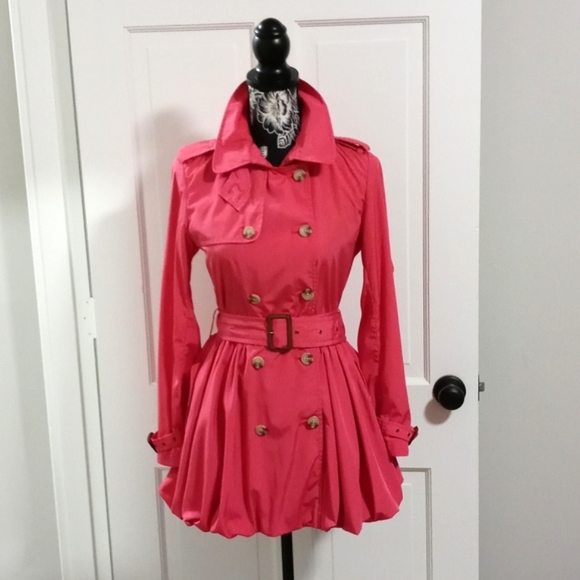Ralph Lauren Jackets & Blazers - 🔴SOLD🔴💞Swiss Exclusive RARE Ralph Lauren💞 - Fuchsia Peplum Raincoat